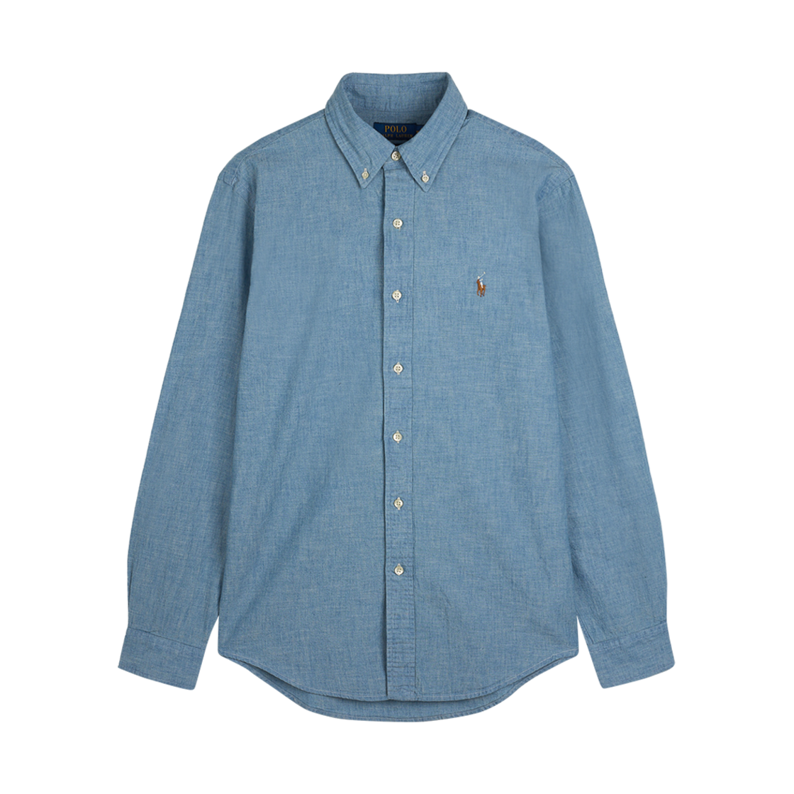 [30%적립] 폴로 랄프 로렌 커스텀핏 샴브레이 셔츠 라이트 파스텔 블루([30%적립] Polo Ralph Lauren Custom Fit Chambray Shirt Light Pastel Blue)