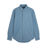 [30%적립] Polo Ralph Lauren Custom Fit Chambray Shirt Light Pastel Blue
