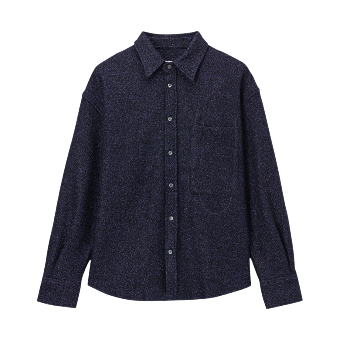 타이핑 미스테이크 부클레 울 셔츠 퍼플 - 22FW(Typing Mistake Boucle Wool Shirt Purple - 22FW)