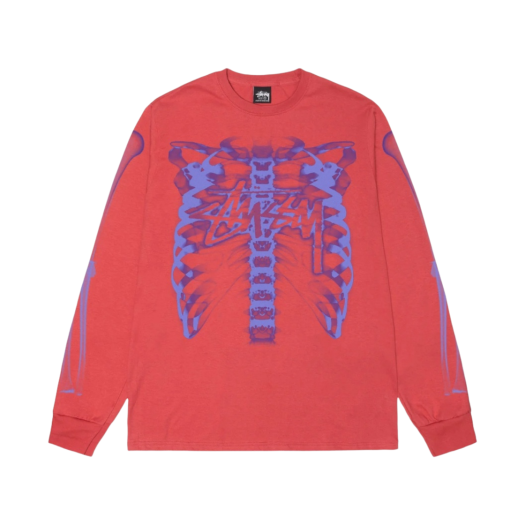 Stussy Rib Cage LS T-Shirt Pepper