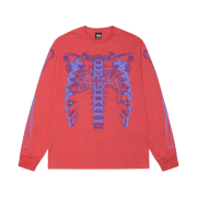 Stussy Rib Cage LS T-Shirt Pepper
