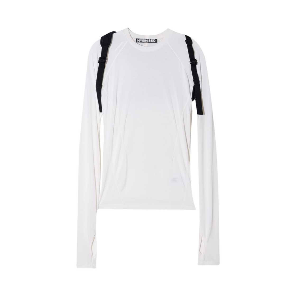 (W) 혜인 서 피티드 탑 w/ 백스트랩 화이트((W) Hyein Seo Fitted Top w/ Backstrap White)