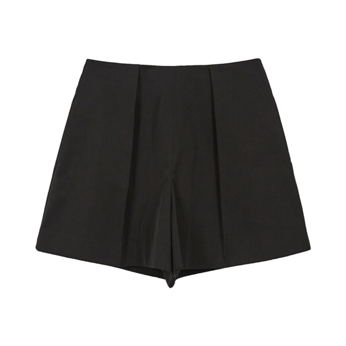 YJ-C01-PT001-W YUJI Tucked Detail Mini Shorts Black