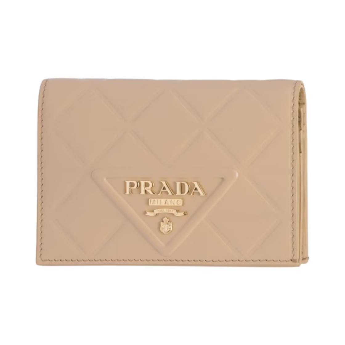 프라다 스몰 레더 월렛 샌드 베이지(Prada Small Leather Wallet Sand Beige) - 1