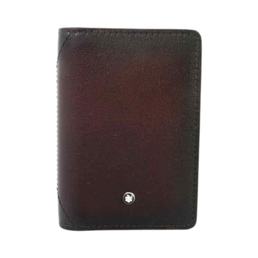 Montblanc Meisterstruck Sfumato Business Card Holder with U Gusset Burgundy