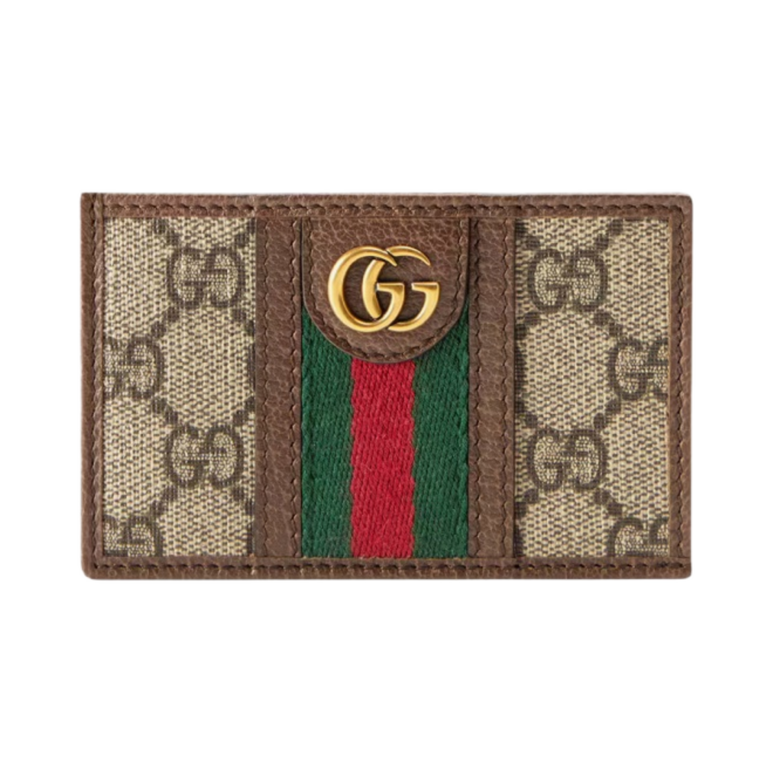 구찌 오피디아 GG 카드 케이스 베이지 에보니(Gucci Ophidia GG Card Case Beige Ebony)