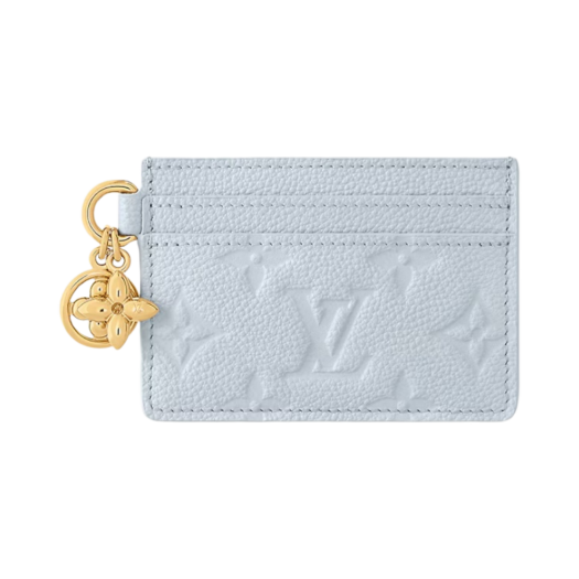 Louis Vuitton LV Charms Card Holder Monogram Empreinte Blue Olympe
