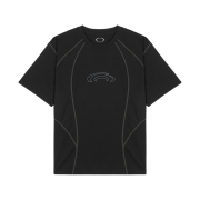 Art of Field Flatlock Stitch Short Sleeved T-Shirt Black