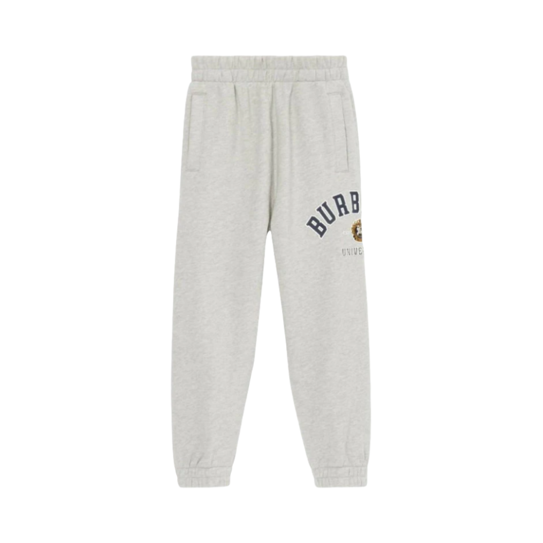 8068597 (Kids) Burberry Logo Jogger Cotton Pants Grey