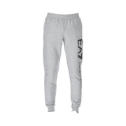 Emporio Armani EA7 Logo Print Cotton Banding Jogger Pants Grey