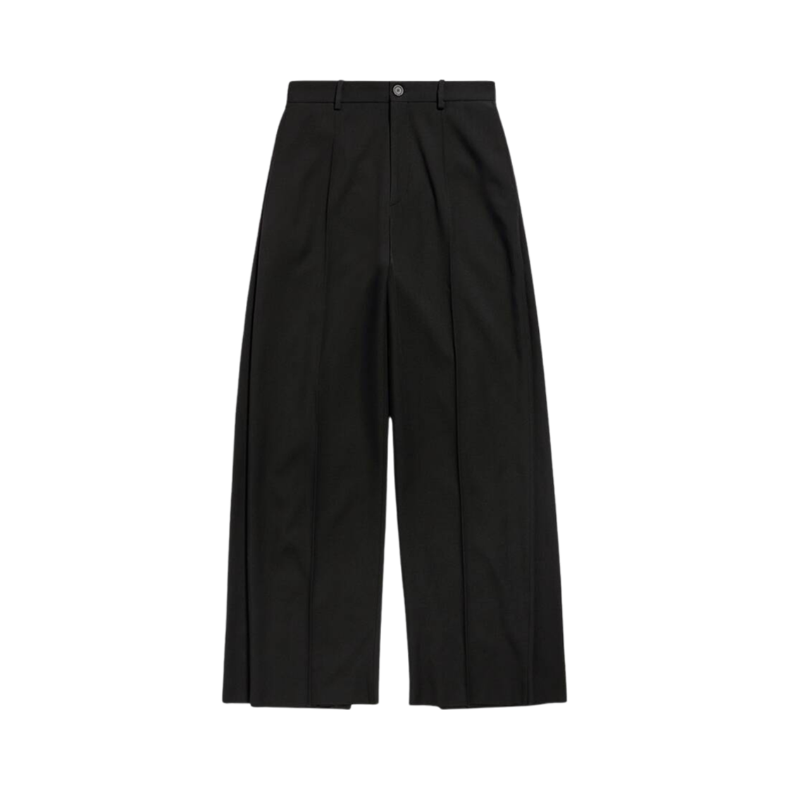 768814TPT151000 Balenciaga Double Front Pants Black