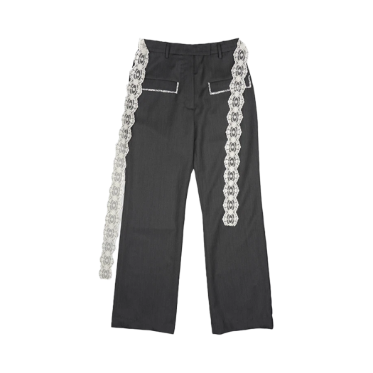 DARED-P0000DIO Dared Lace Belted Straight Pants