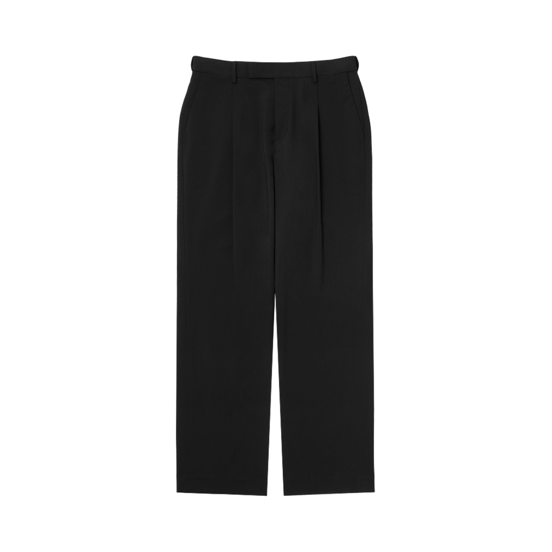무신사 스탠다드 쿨탠다드 와이드 히든 밴딩 슬랙스 블랙(Musinsa Standard Cooltandard Wide Hidden Banding Slacks Black)