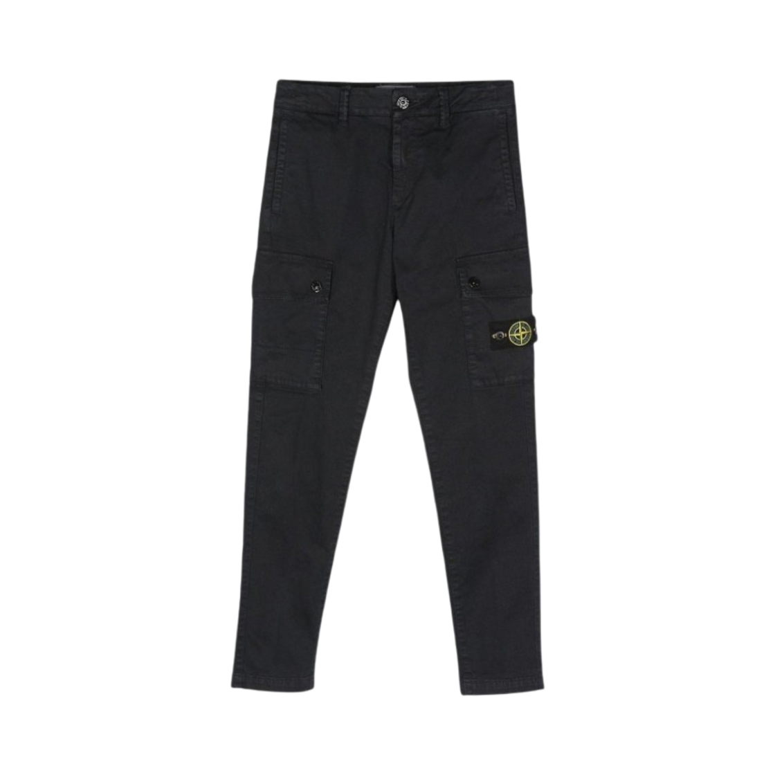 791630115-V0120 (Kids) Stone Island 30115 Old Effect Garment Dyed Stretch Broken Twill Cargo Pants Navy Blue - 23FW