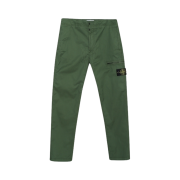 Stone Island 30110 Stretch Cotton Gabardine Garment Dyed Fatigue Trousers Olive Green - 22FW