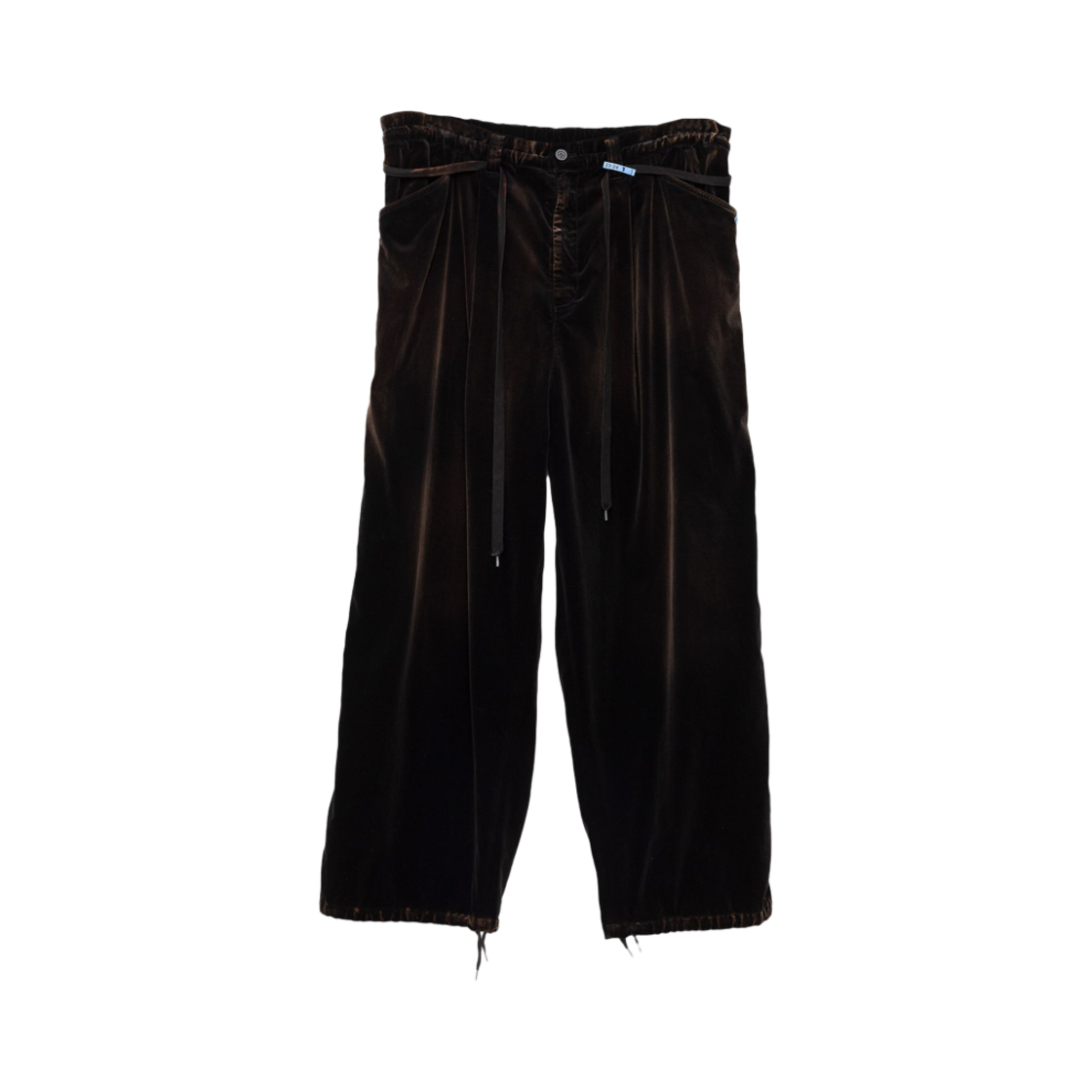 A11PT032-BLACK Maison Mihara Yasuhiro Cotton Velveteen Pants Black