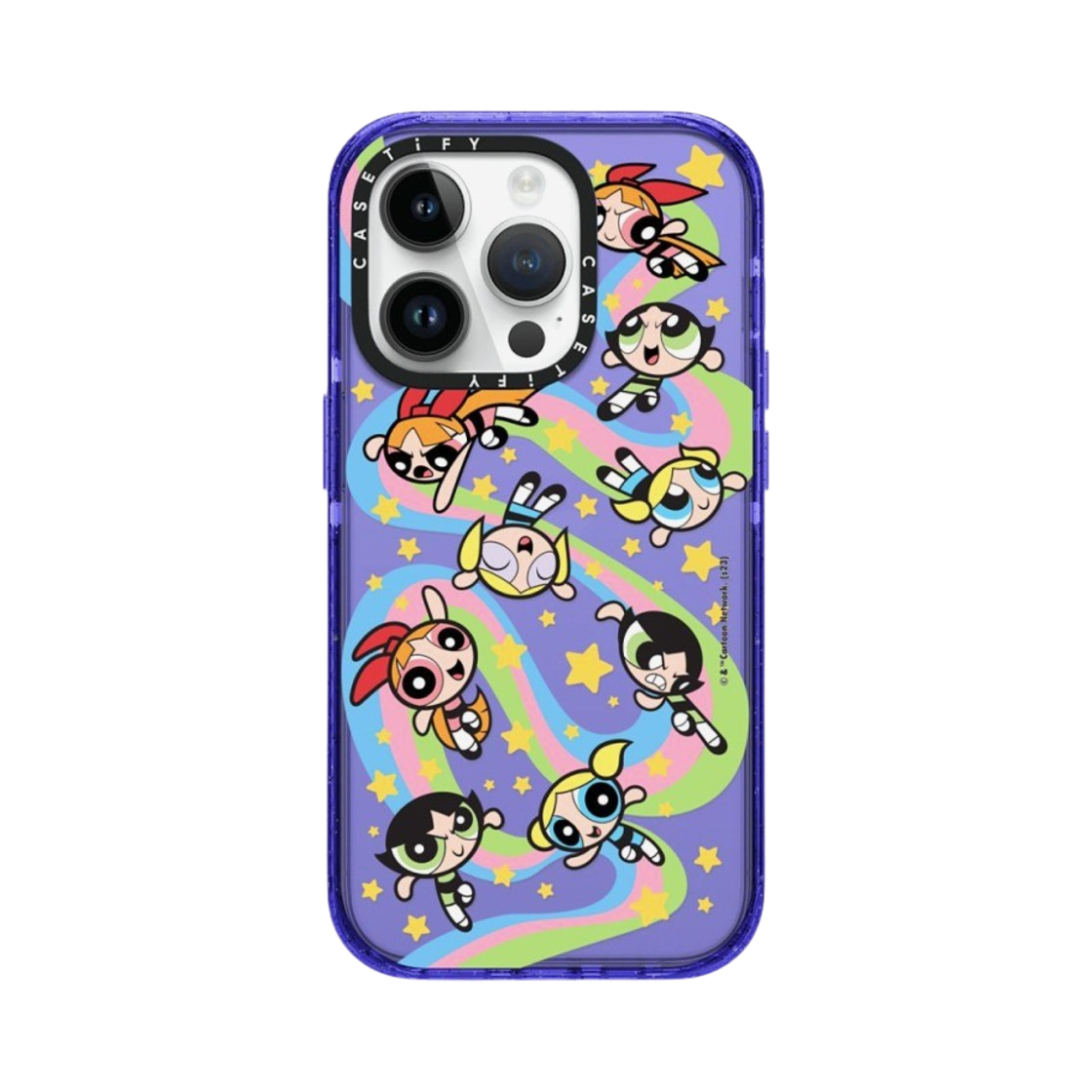 케이스티파이 x 파워퍼프걸 아이폰 메들리 임팩트 케이스 반투명 페리 퍼플