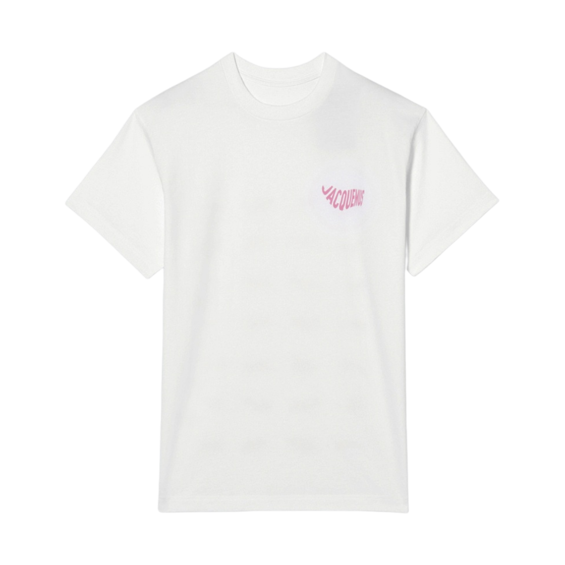 225JS031-2003-1BA Jacquemus Le T-Shirt Vague Wave Logo T-Shirt White