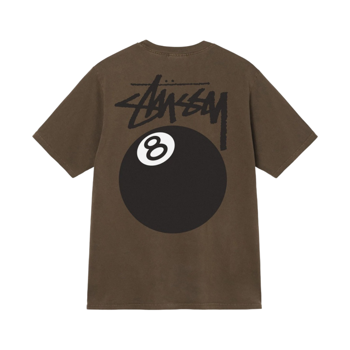 스투시 8볼 피그먼트 다이드 티셔츠 커피 - 22SS