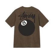 Stussy 8 Ball Pigment Dyed T-Shirt Coffee - 22SS