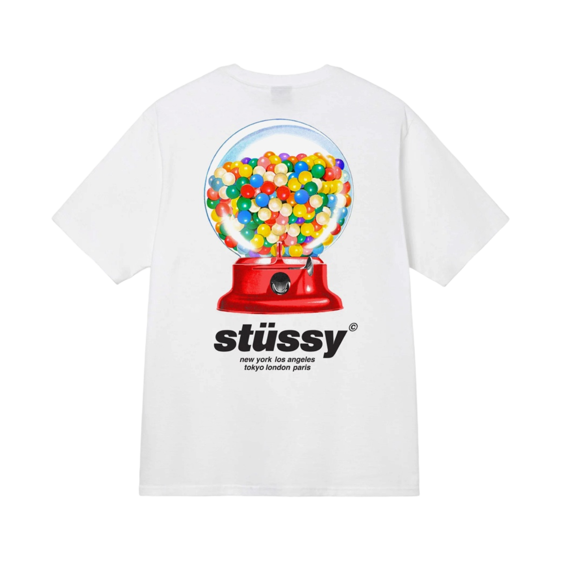 스투시 검볼 티셔츠 화이트