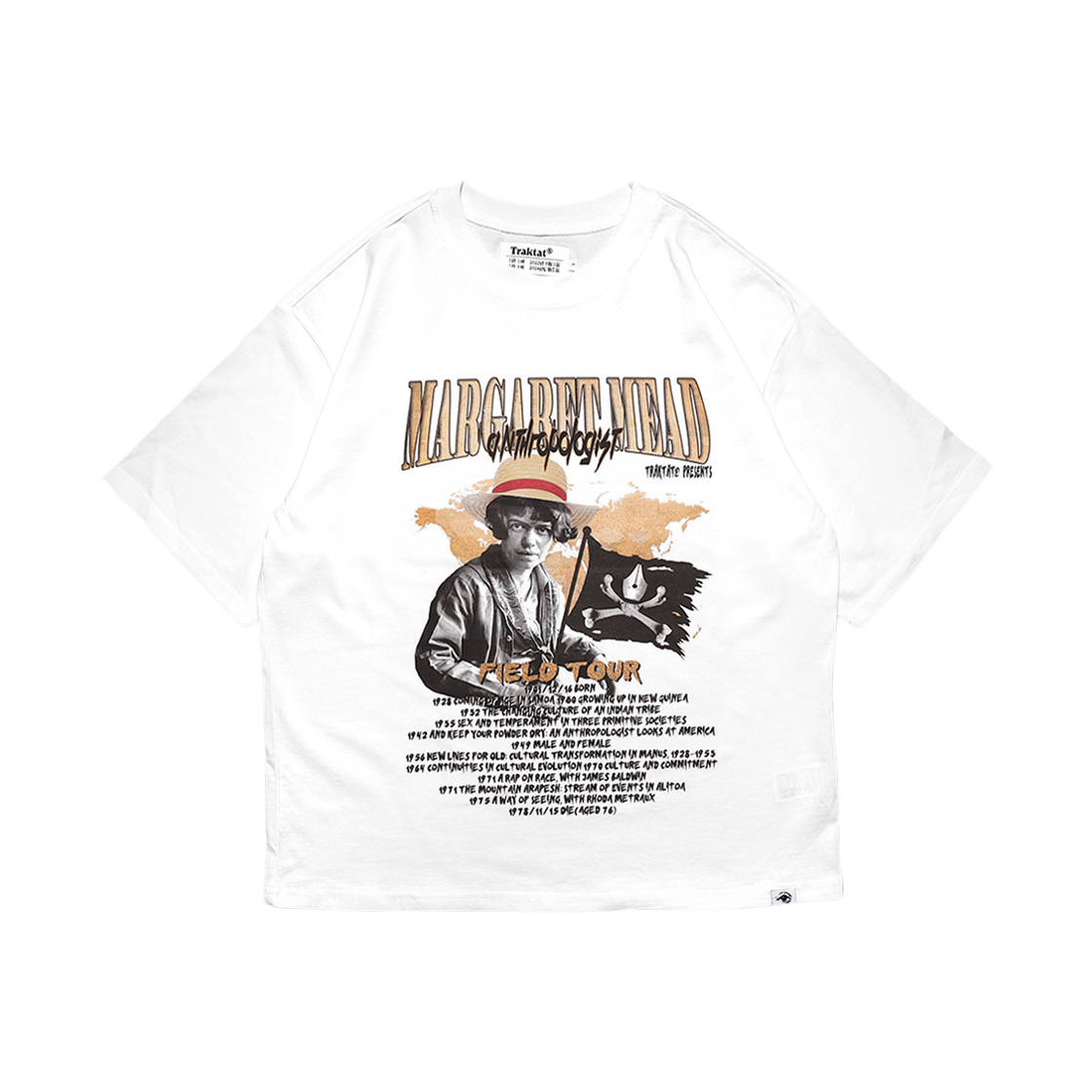 트락타트 마가렛 미드 필드 투어 티셔츠 화이트(Traktat Margaret Mead Field Tour T-Shirts White)