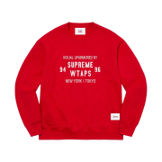 Supreme x WTAPS Crewneck Red - 21FW