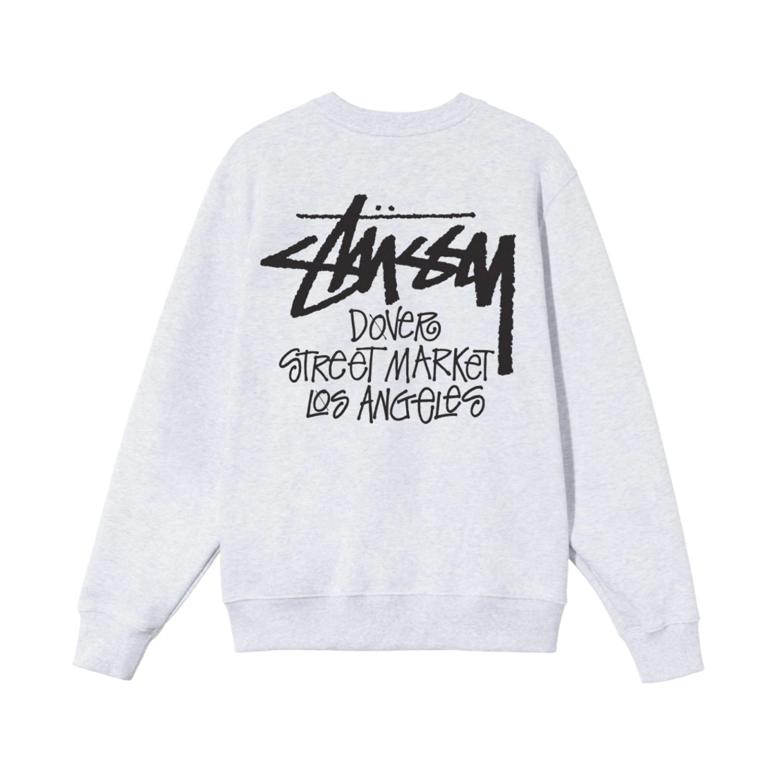 스투시 스탁 도버 스트리트 마켓 LA 크루넥 애쉬 헤더 2021(Stussy Stock DSM Los Angeles Crew Ash Heather 2021)