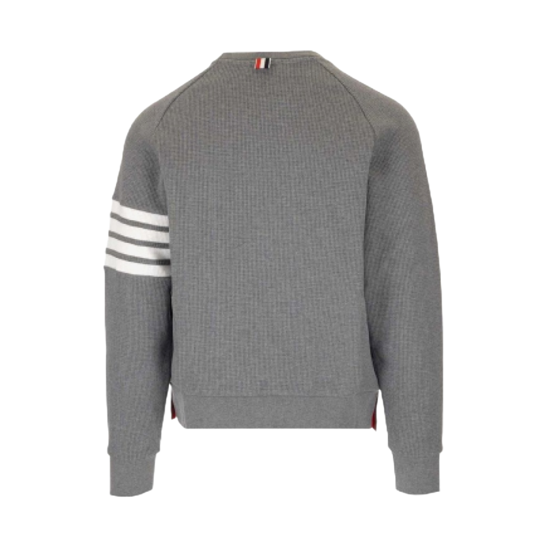 톰브라운 컴팩트 와플 사선 크루넥 스웨트셔츠 미디움 그레이(Thom Browne Compact Waffle 4-Bar Crewneck Sweatshirt Medium Grey) - 2