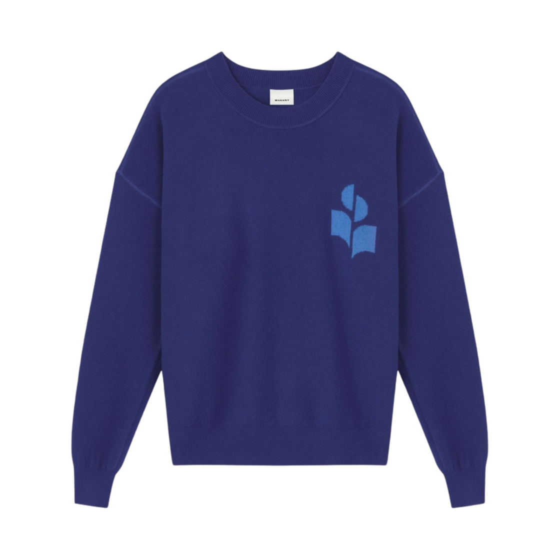 이자벨 마랑 아뜰리 코튼 로고 스웨터 인디고 - 23SS(Isabel Marant Ateley Cotton Logo Sweater Indigo - 23SS) - 1