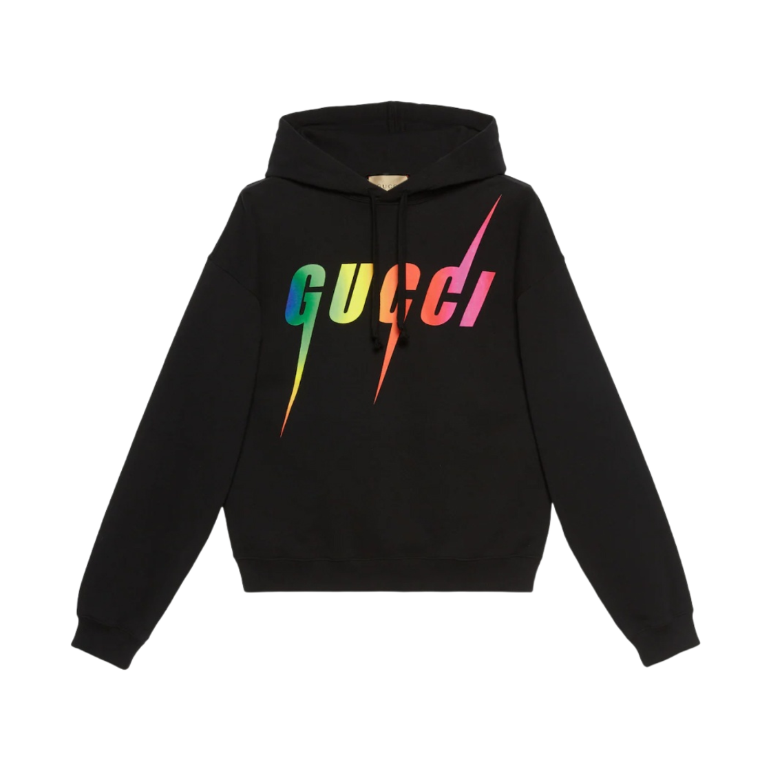 구찌 블레이트 프린트 코튼 스웨트셔츠 블랙(Gucci Cotton Sweatshirt with Gucci Blade Print Black) - 1