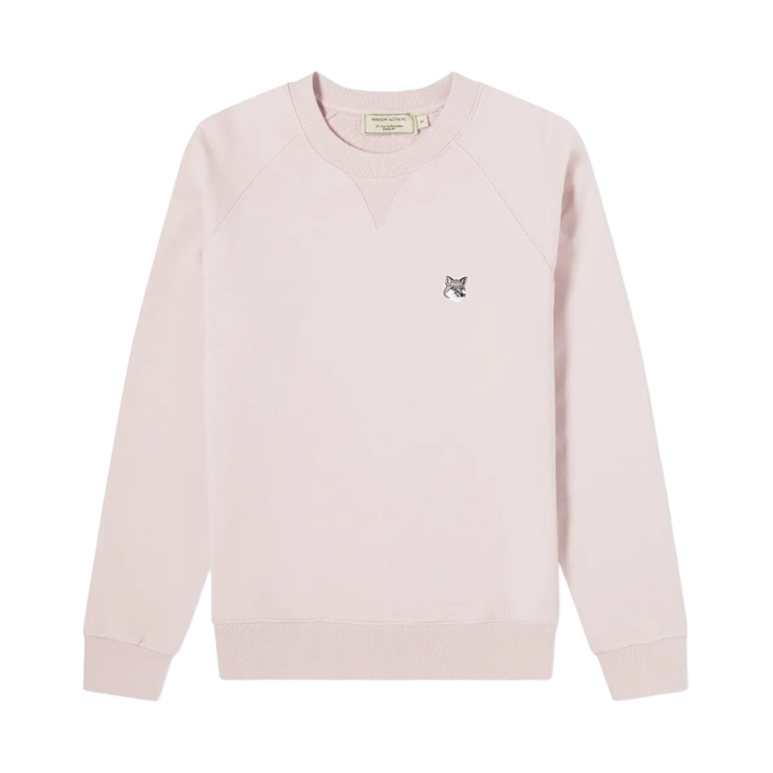 메종 키츠네 그레이 폭스 헤드 패치 클래식 스웨트셔츠 라이트 핑크(Maison Kitsune Grey Fox Head Patch Classic Sweatshirt Light Pink) - 1