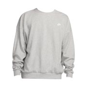 Nike Club Fleece Oversized French Terry Crew Dark Grey Heather Light Smoke Grey - Asia