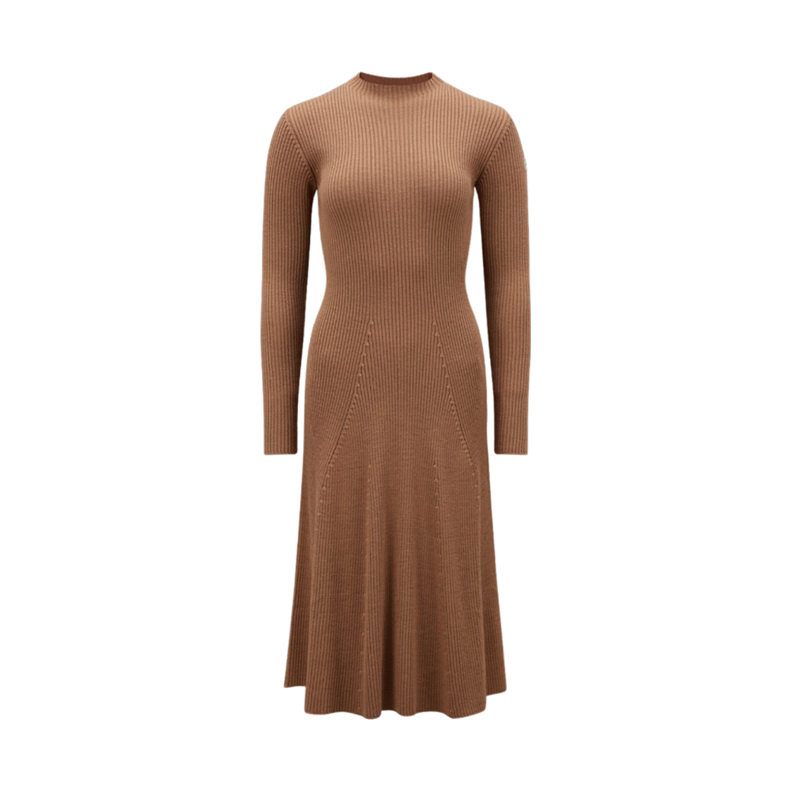 I2-093-9L00007-M1259-22C (W) Moncler Knit Wool Midi Dress Brown - 23FW