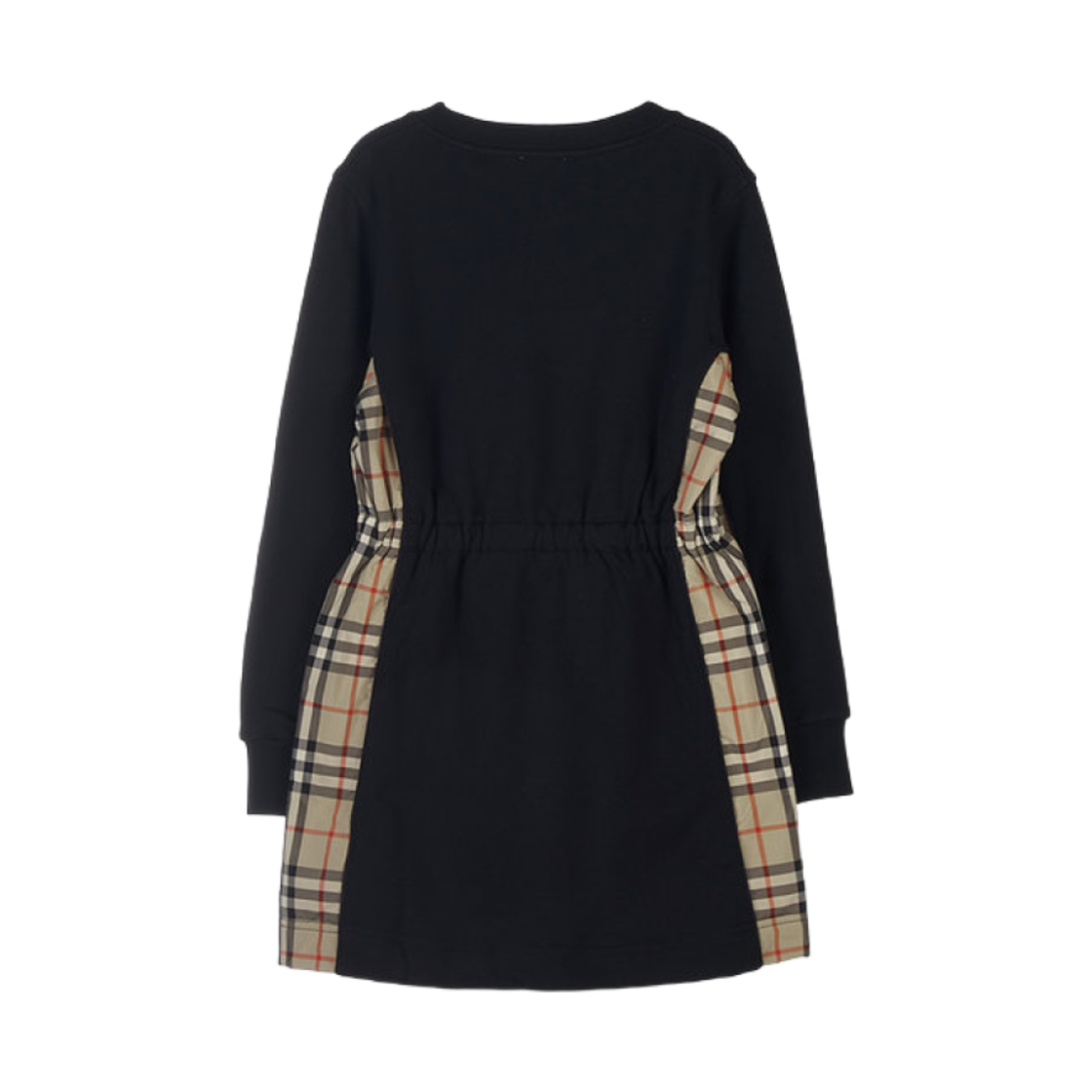 (키즈) 버버리 빈티지 체크 패널 코튼 드레스 블랙((Kids) Burberry Vintage Check Panel Cotton Dress Black) - 2