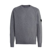 C.P. Company Lambswool Jumper Tarmac Grey - 23FW
