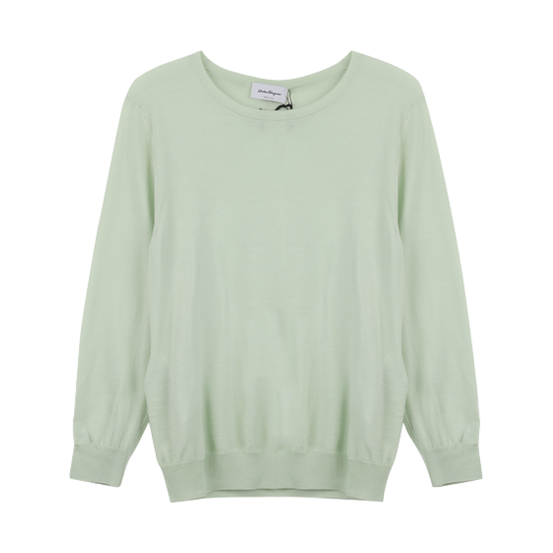 11D744-727420 (W) Ferragamo Round Neck Knit Celadon