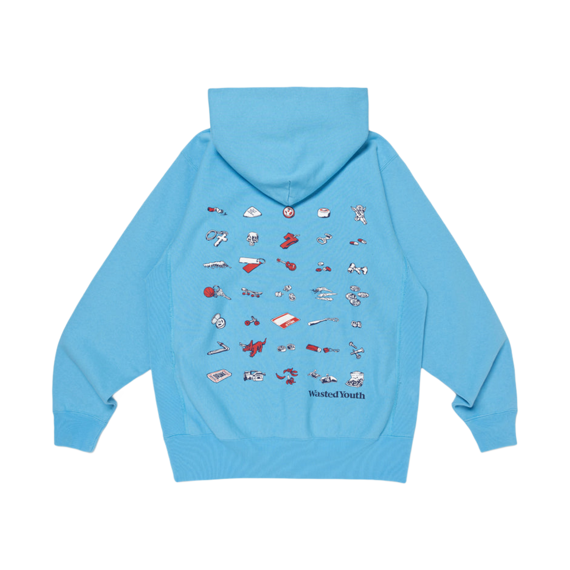 베르디 웨이스티드 유스 헤비 웨이트 후드 블루(Verdy Wasted Youth Heavy Weight Hoodie Blue) - 1