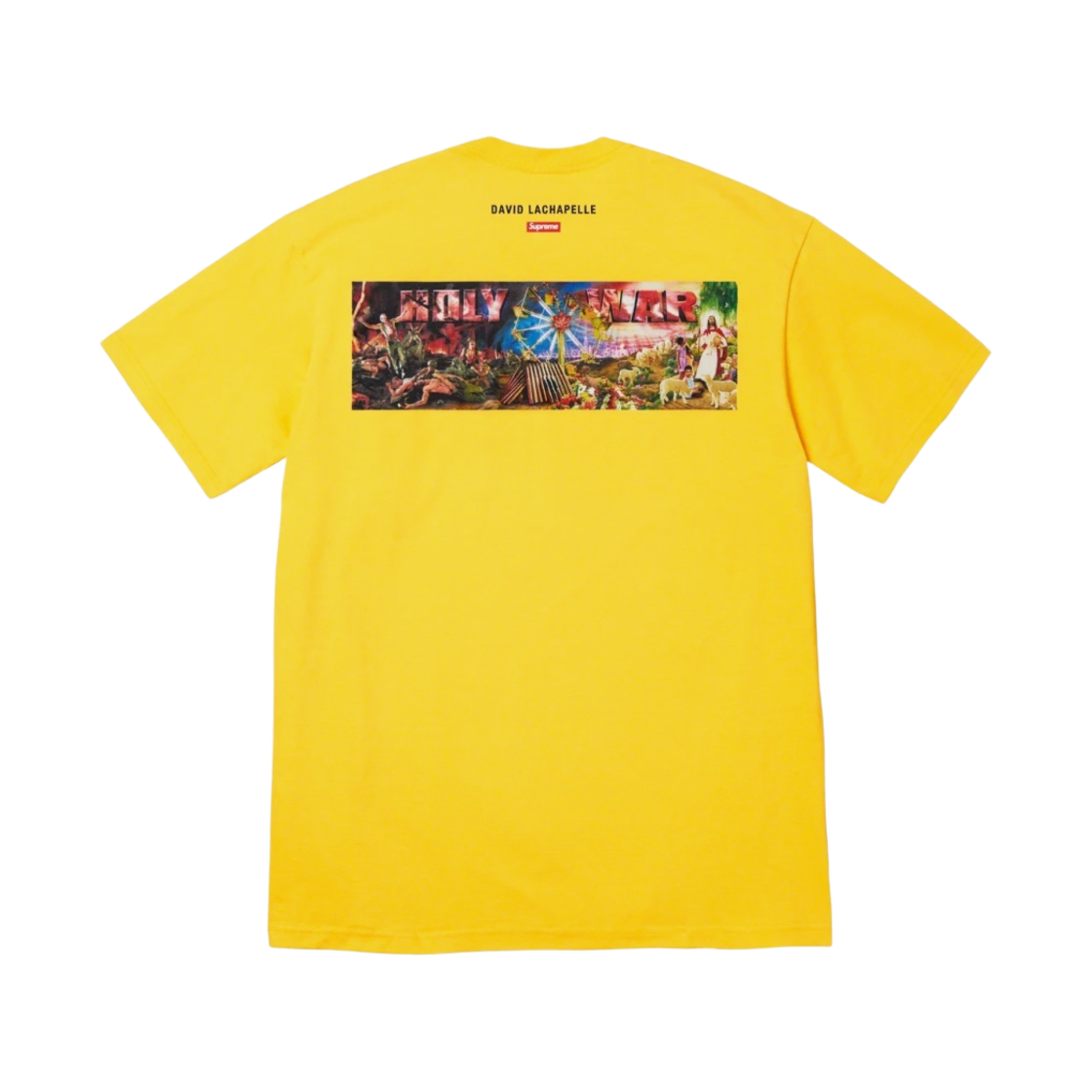 슈프림 홀리 워 티셔츠 옐로우 - 23FW(Supreme Holy War T-Shirt Yellow - 23FW) - 2