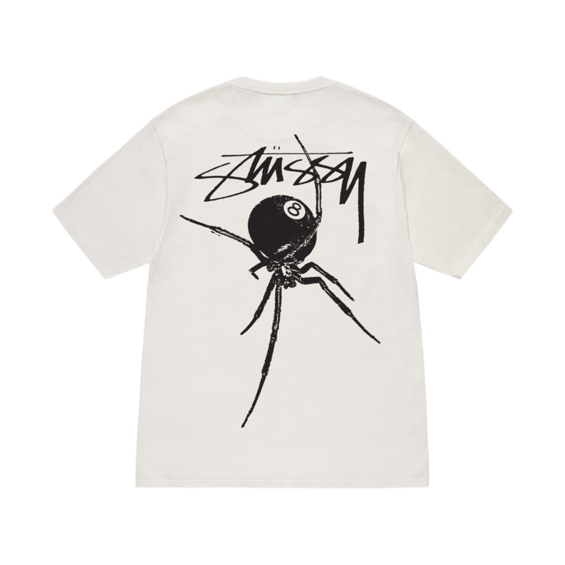 스투시 아라크니드 티셔츠 피그먼트 다이드 내츄럴
