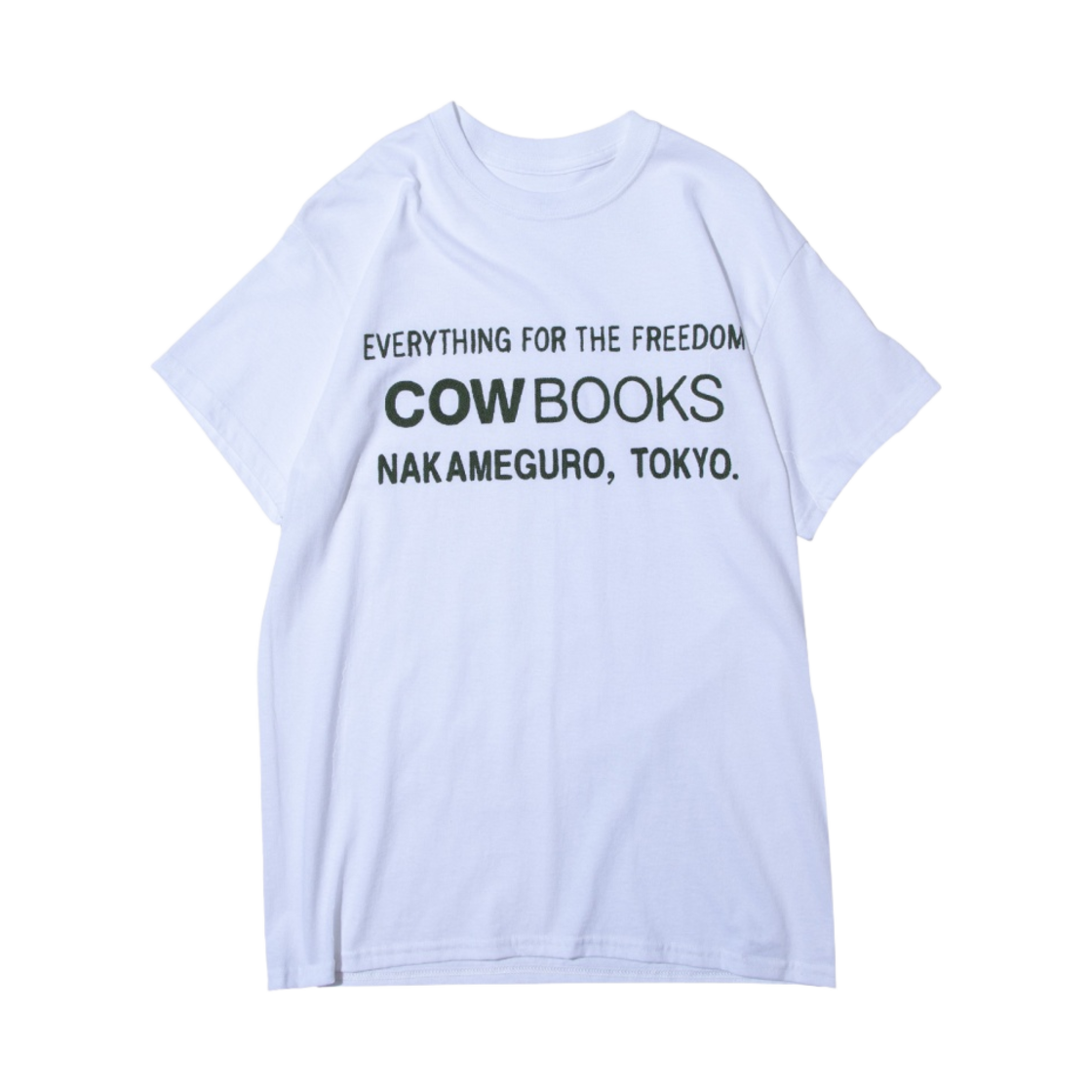 카우북스 북 벤더 티셔츠 화이트(Cow Books Book Vendor T-Shirt White)