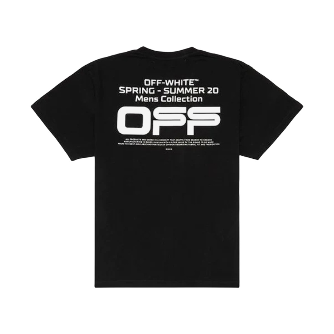 OMAA038R201850041001 Off-White Wavy Line S/S T-Shirt Black