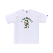 BAPE Liquid Camo College T-Shirt White