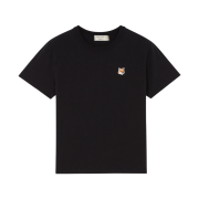 (W) Maison Kitsune Fox Head Patch Classic T-Shirt Black