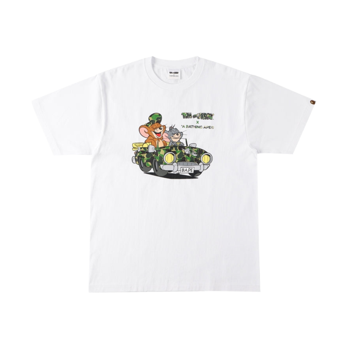 베이프 x 톰과 제리 크루징 티셔츠 화이트(BAPE x Tom & Jerry Cruising T-Shirt White)