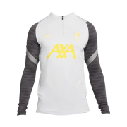 Nike Liverpool FC 2021/22 Dri-Fit Strike Drill Top Wolf Grey Chrome Yellow