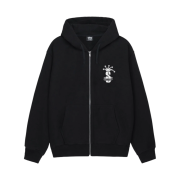 Stussy Crown Band Zip Hoodie Black