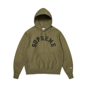 Supreme x Champion Hooded Sweatshirt Olive - 25SS
