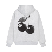 Stussy Cherries Hoodie Ash Heather