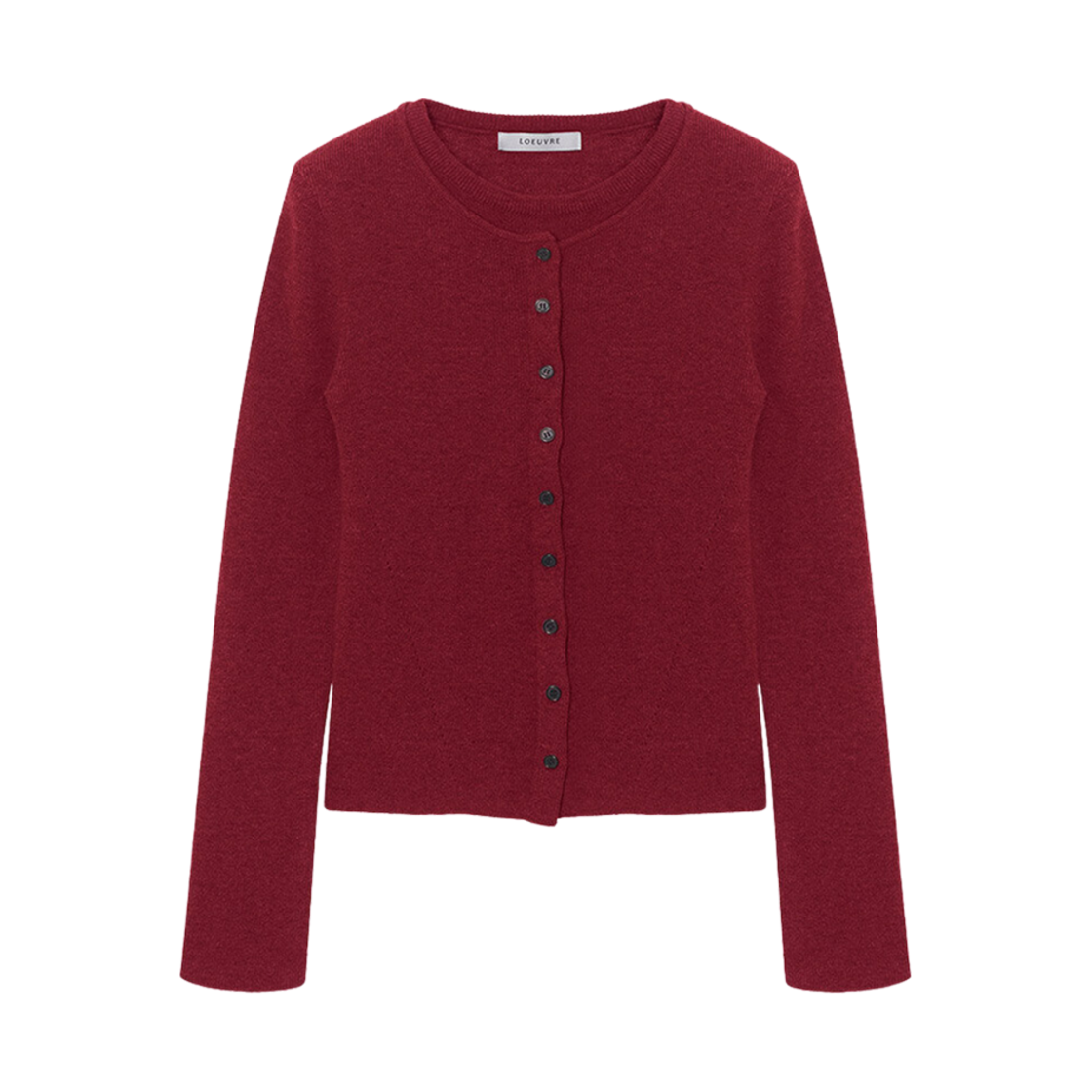 (W) 루에브르 레이어드 니트 풀오버 딥 레드((W) Loeuvre Layered Knit Pullover Deep Red)